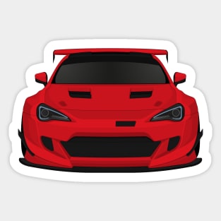 GT86 widebody Monaco-red Sticker